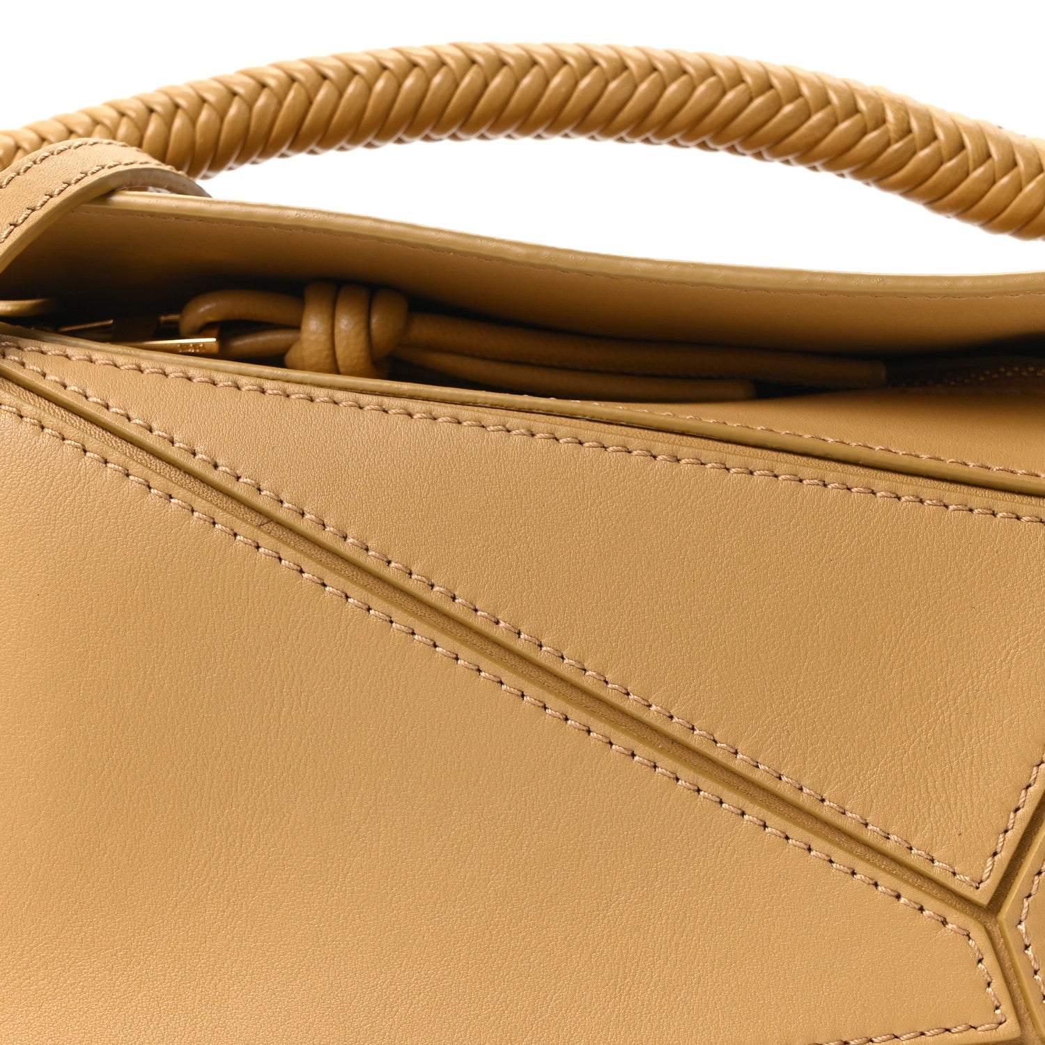 Loewe Calfskin Mini Woven Puzzle Bag Sahara 8 of 11