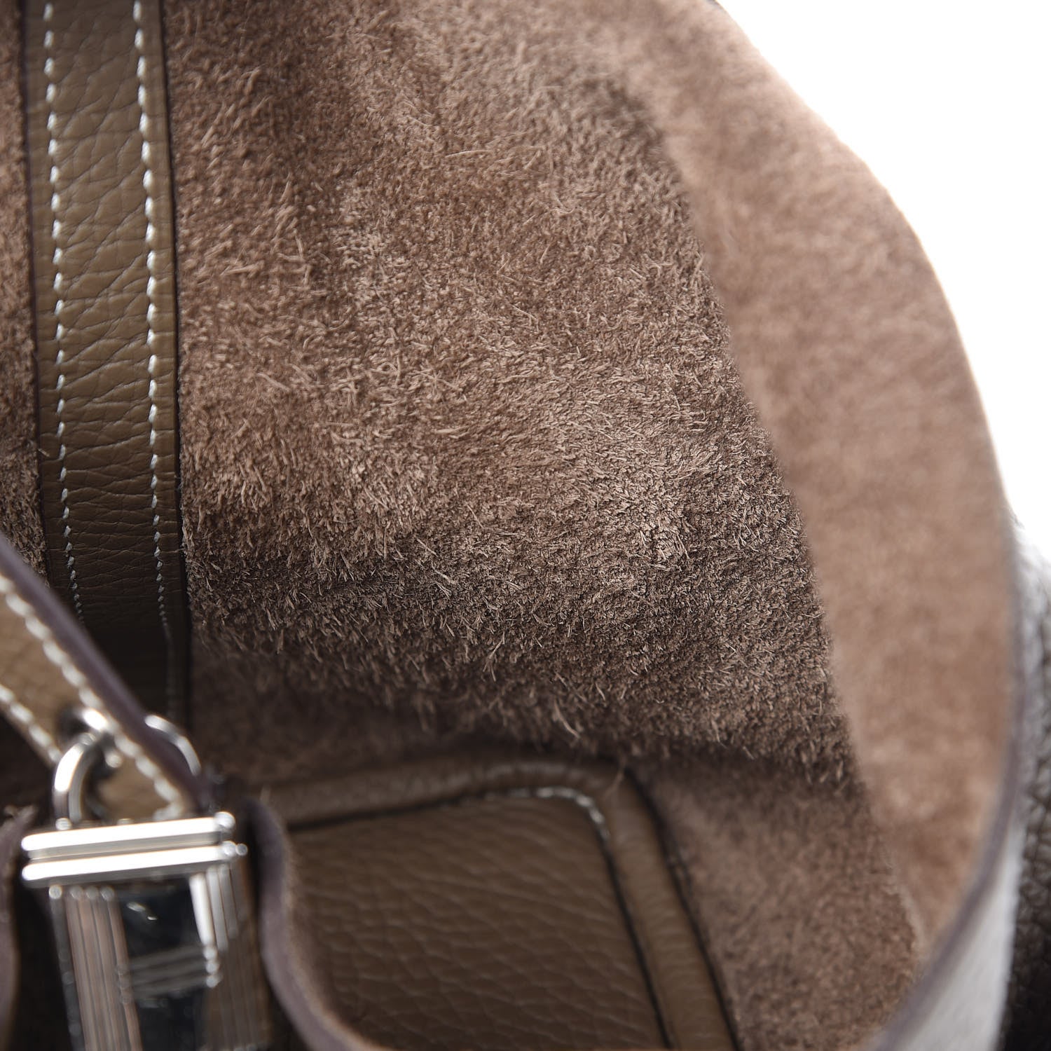 Hermes Taurillon Clemence Picotin Lock 18 PM Etoupe 8 of 13