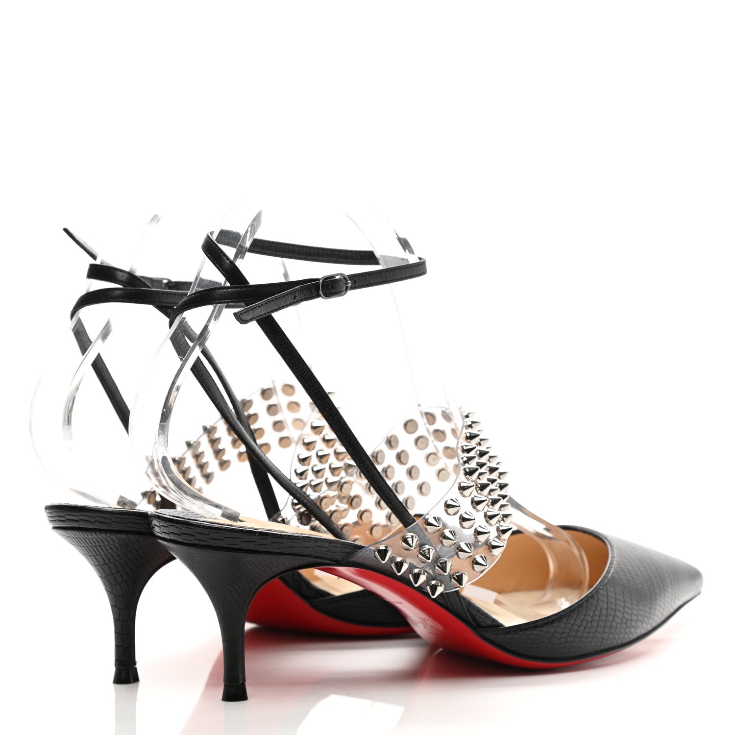 Christian Louboutin Nappa PVC Levita 55 Pumps 39.5 Black 4 of 9