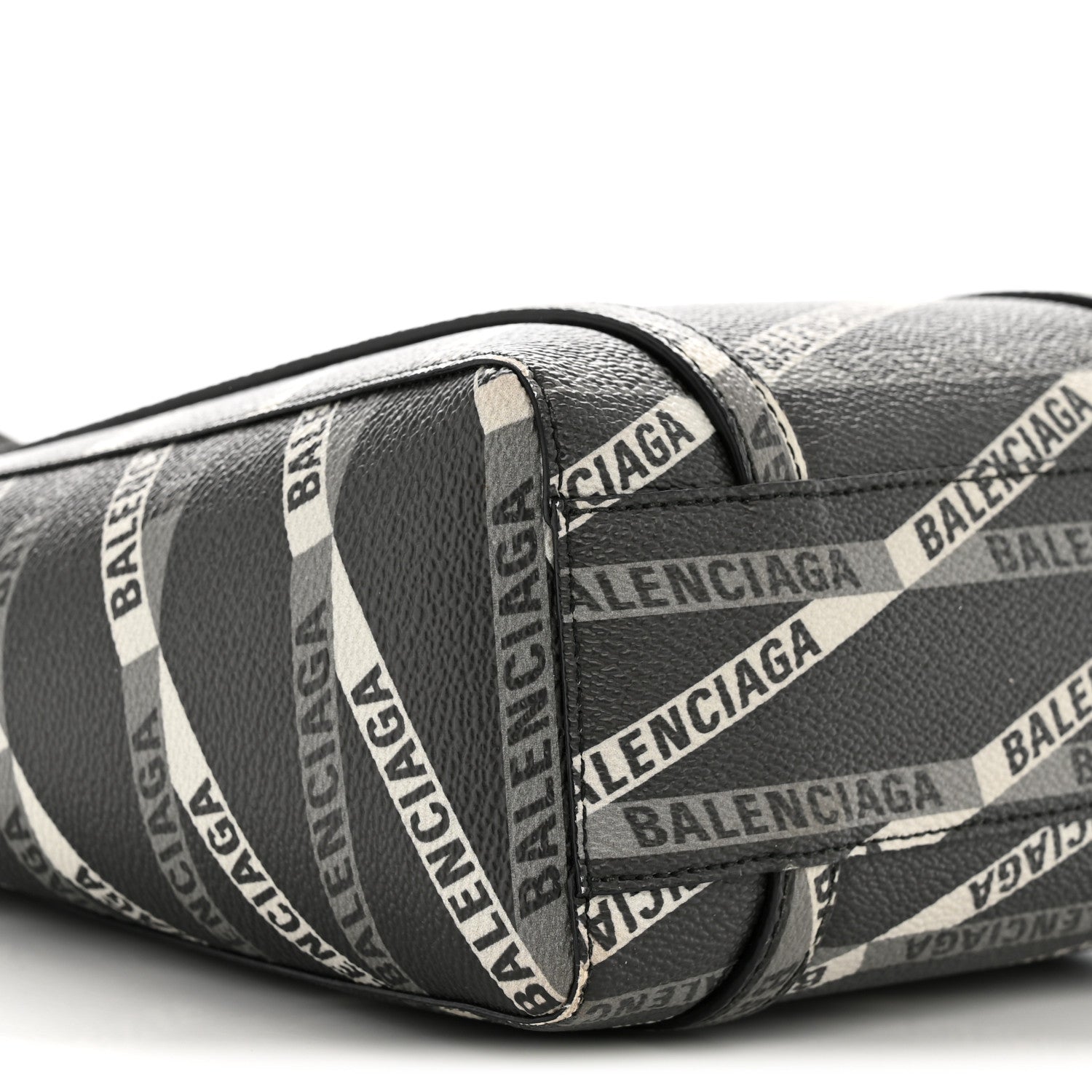 Balenciaga Coated Canvas Losange Monogram XXS Tote Black Grey 7 of 12