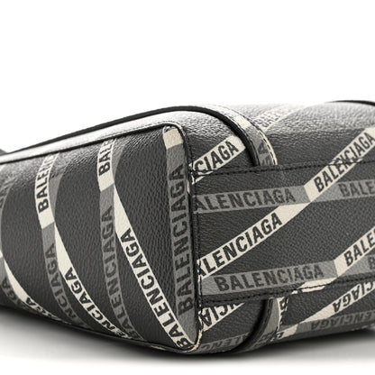 Balenciaga Coated Canvas Losange Monogram XXS Tote Black Grey 7 of 12