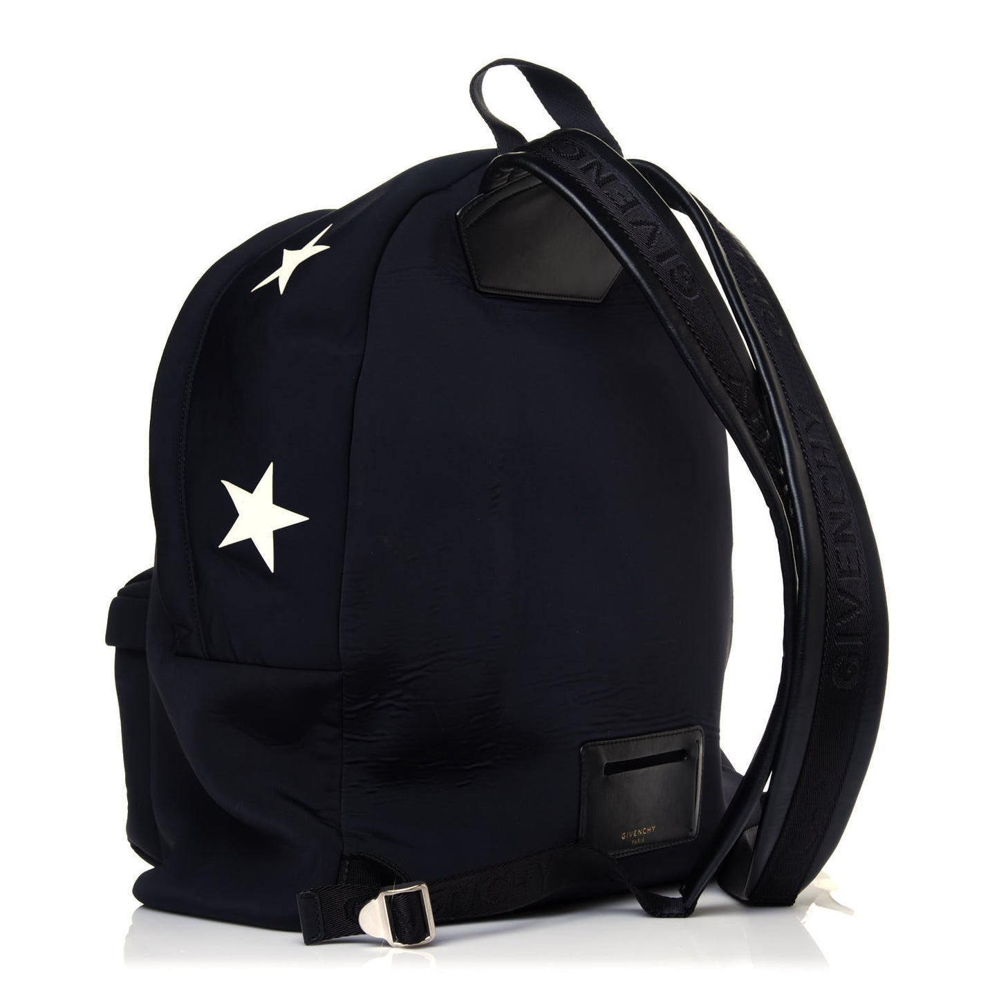 Neoprene Calfskin Star Backpack Black