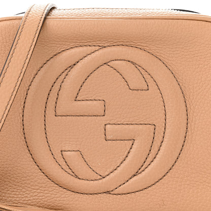 Gucci Pebbled Calfskin Small Soho Disco Bag Camelia 8 of 12