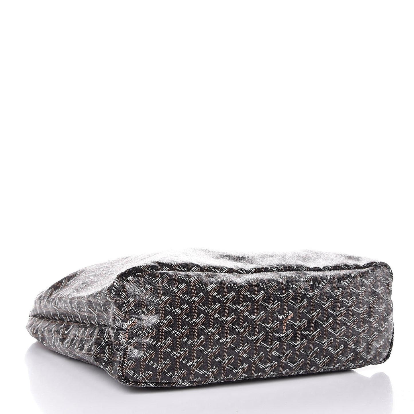 Goyardine Fidji Zip Hobo Black Gold