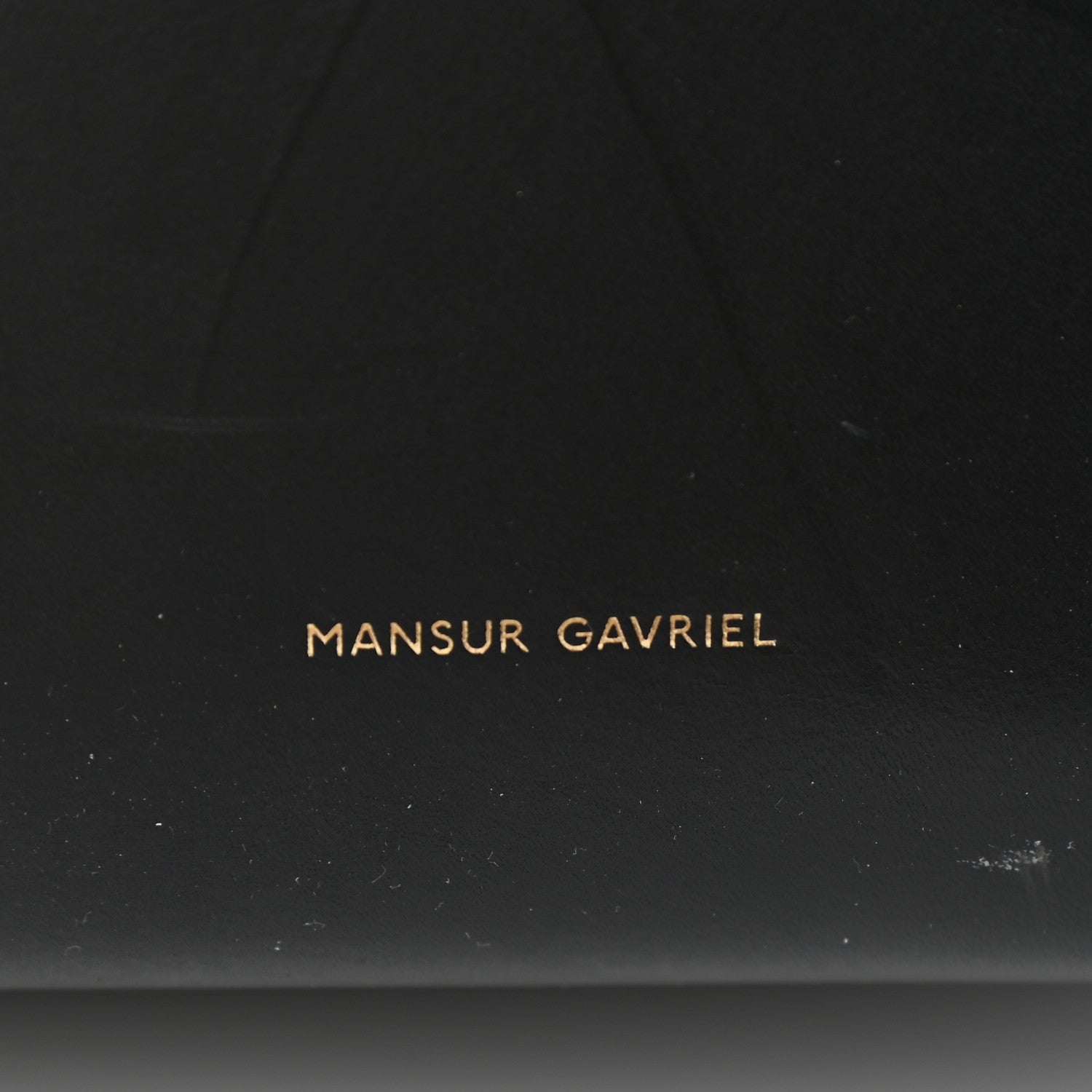 Mansur Gavriel Vegetable Tanned Calfskin Bucket Bag Black Flamma 8 of 11