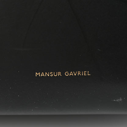 Mansur Gavriel Vegetable Tanned Calfskin Bucket Bag Black Flamma 8 of 11