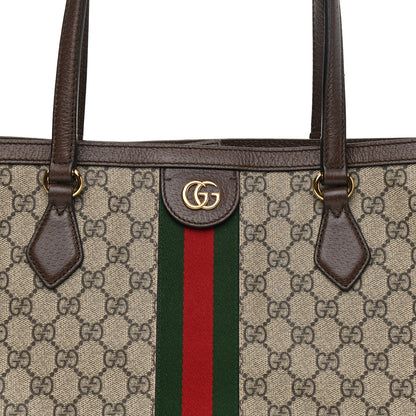 Gucci GG Supreme Monogram Medium Ophidia Shopping Tote Brown 8 of 13