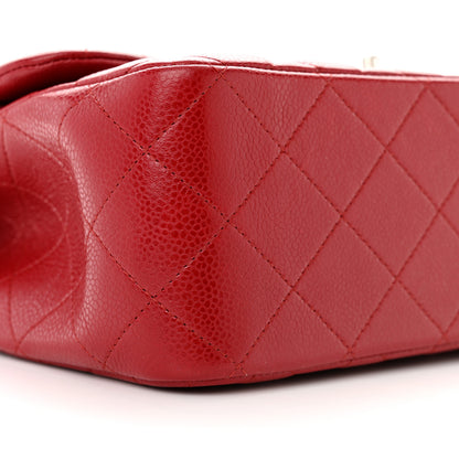 Chanel Caviar Quilted Jumbo Double Flap Dark Red 9 of 13