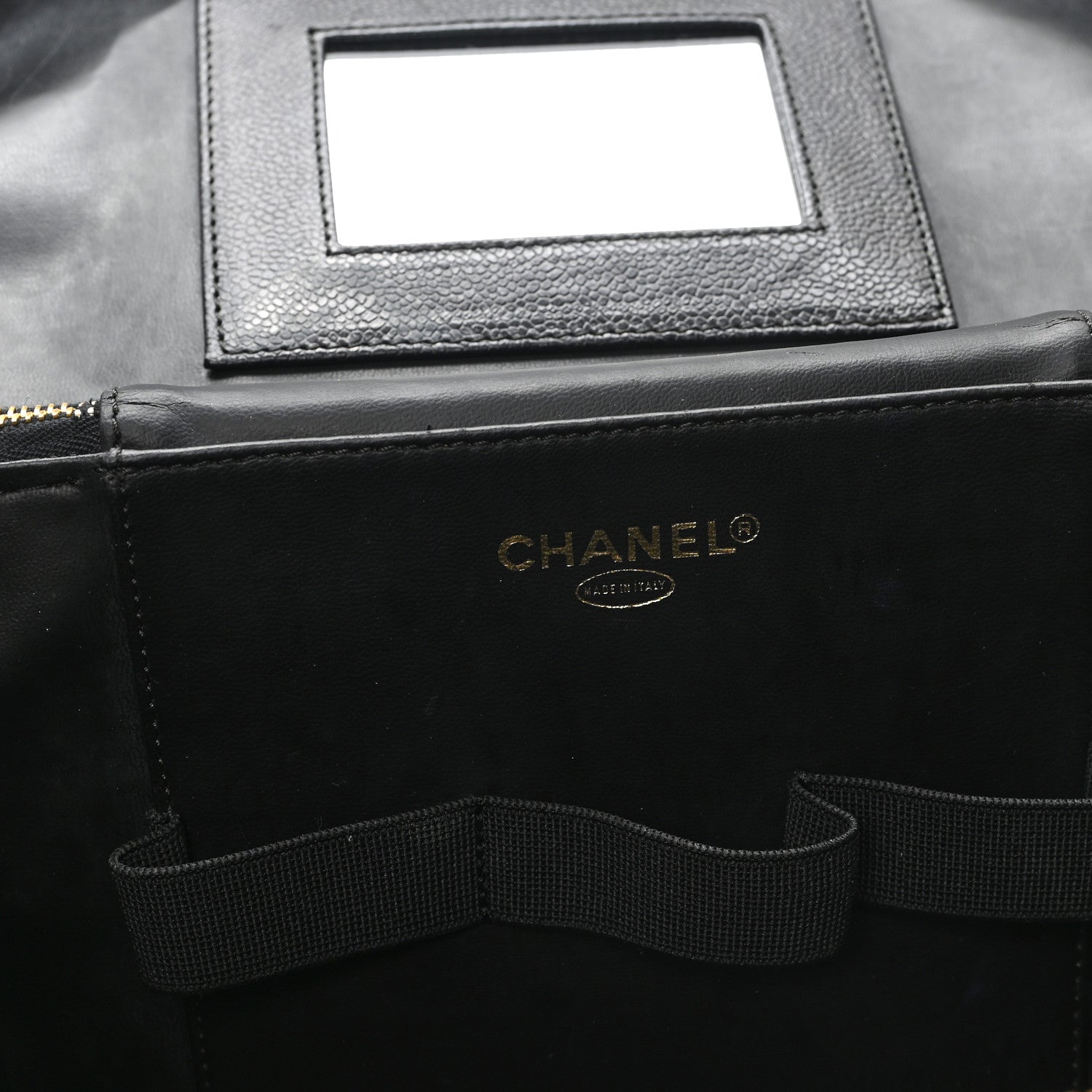 Chanel Caviar CC Vanity Train Case Black 6 of 12
