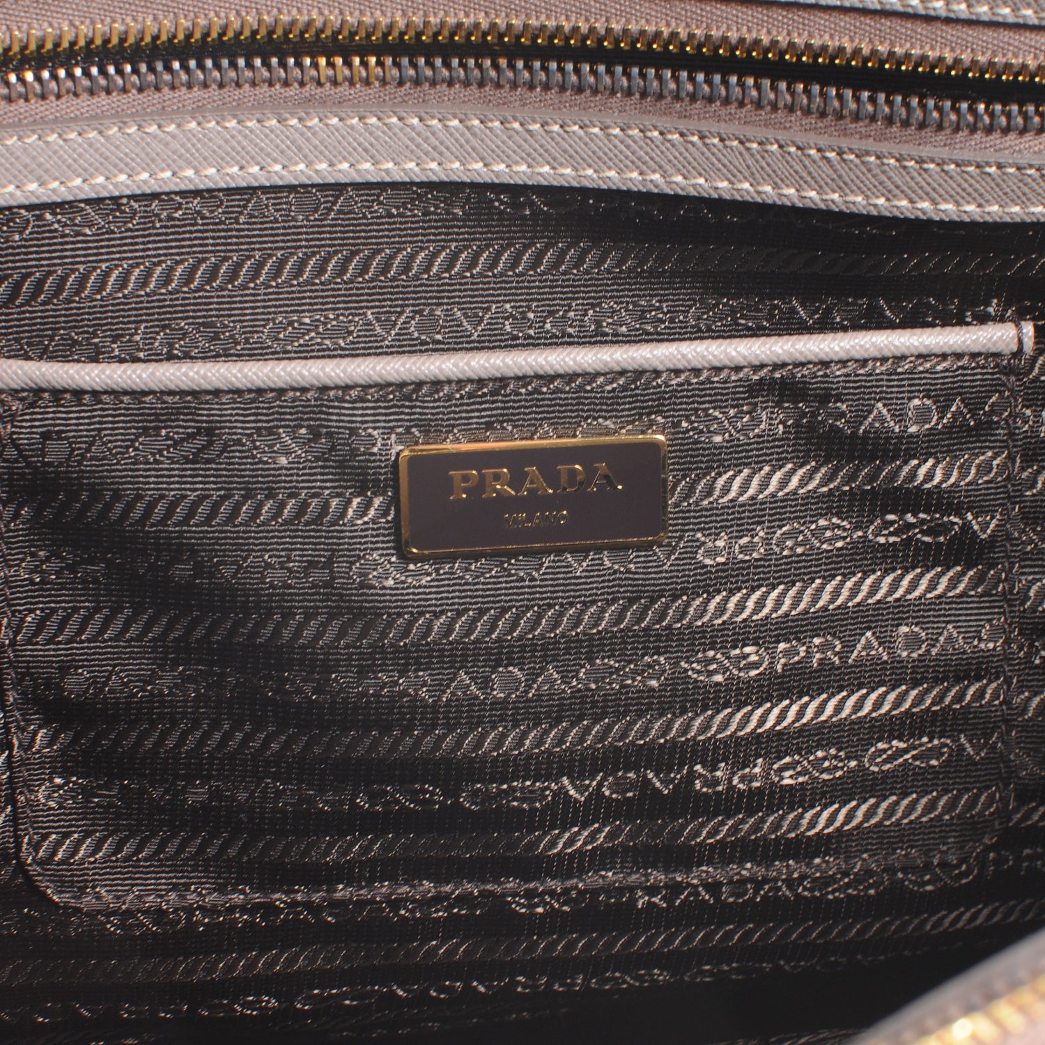 Prada Saffiano Lux Tote Argilla 6 of 7
