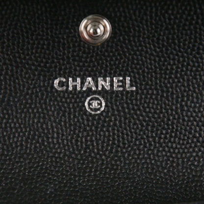 Chanel Caviar Quilted Boy Flap Card Holder So Black 6 of 8