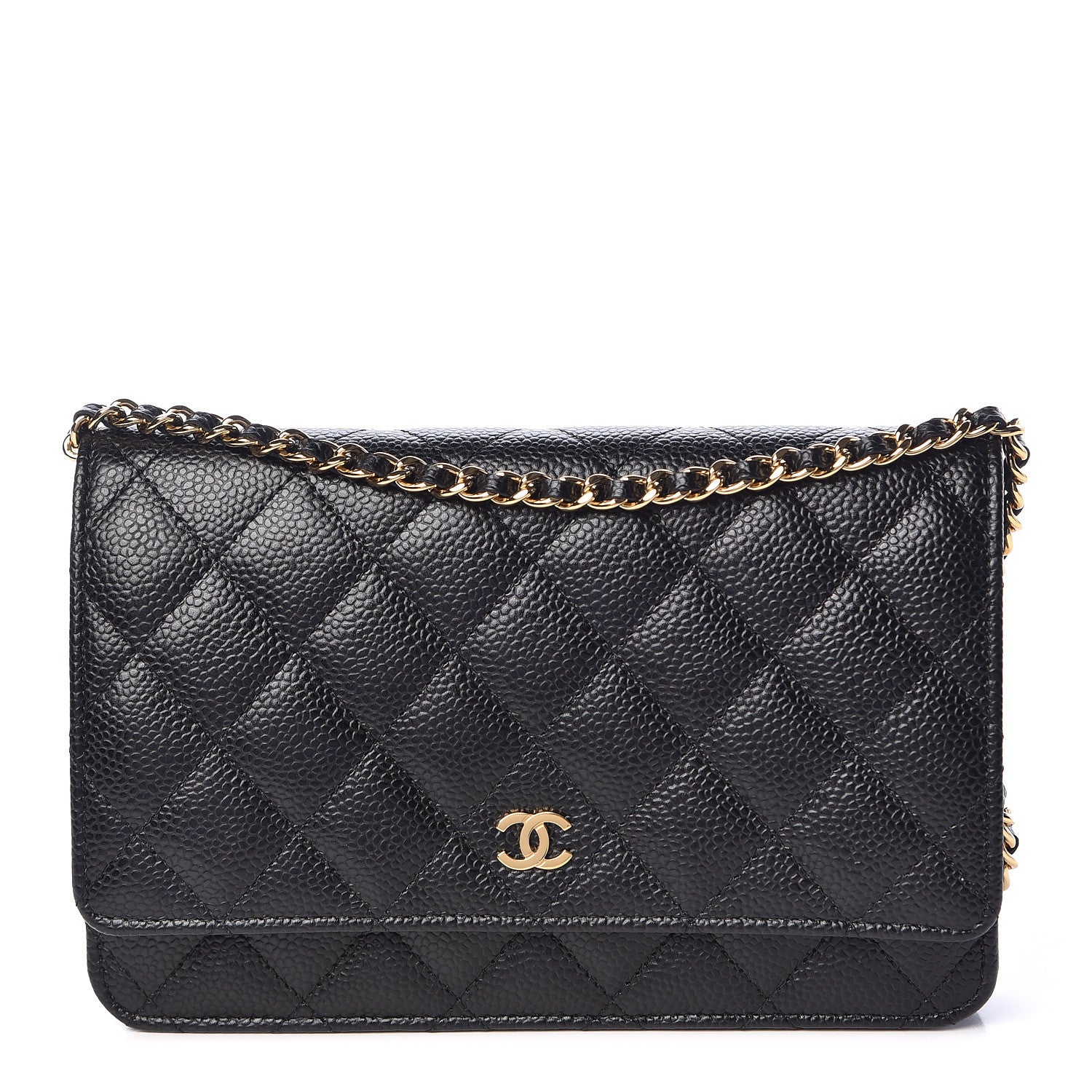Chanel Caviar Quilted Wallet On Chain WOC Black 1 of 12