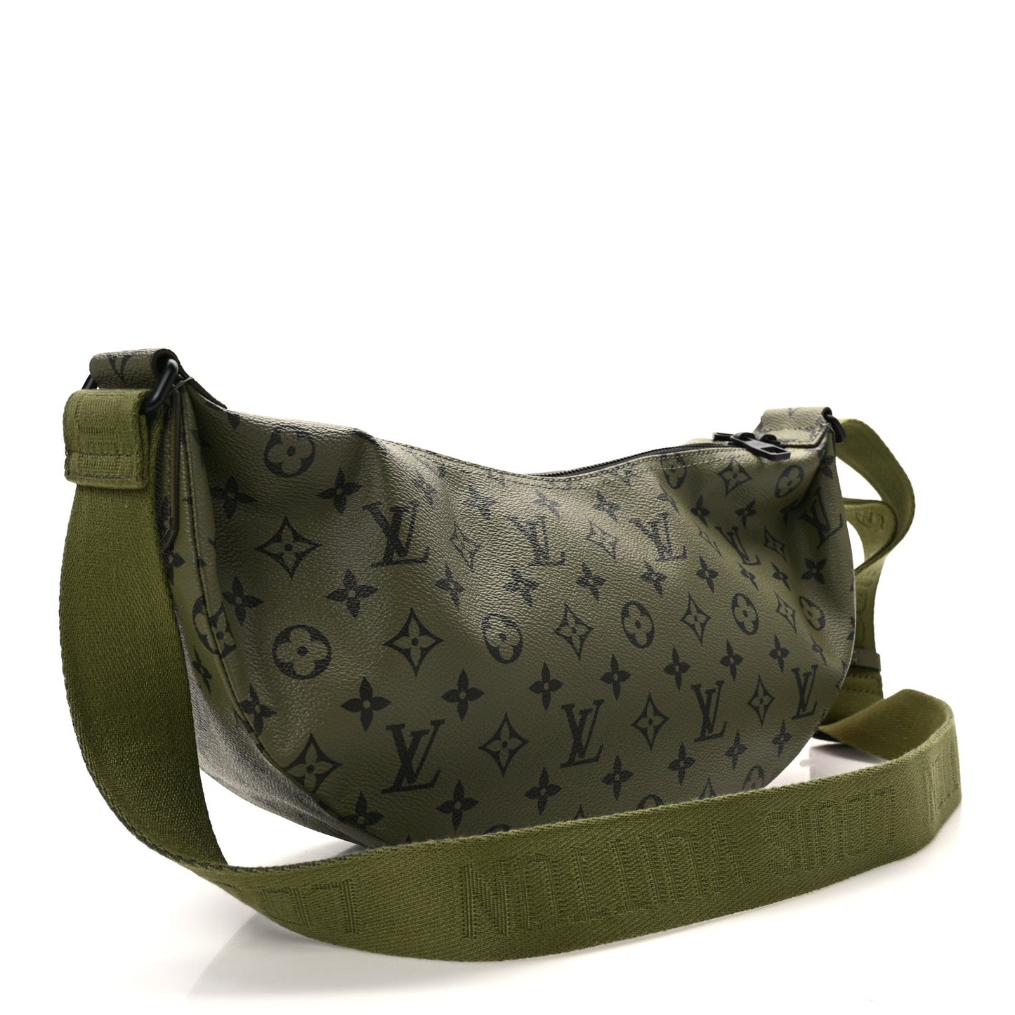 Monogram Hamac Bag Khaki Green Vermillion Red
