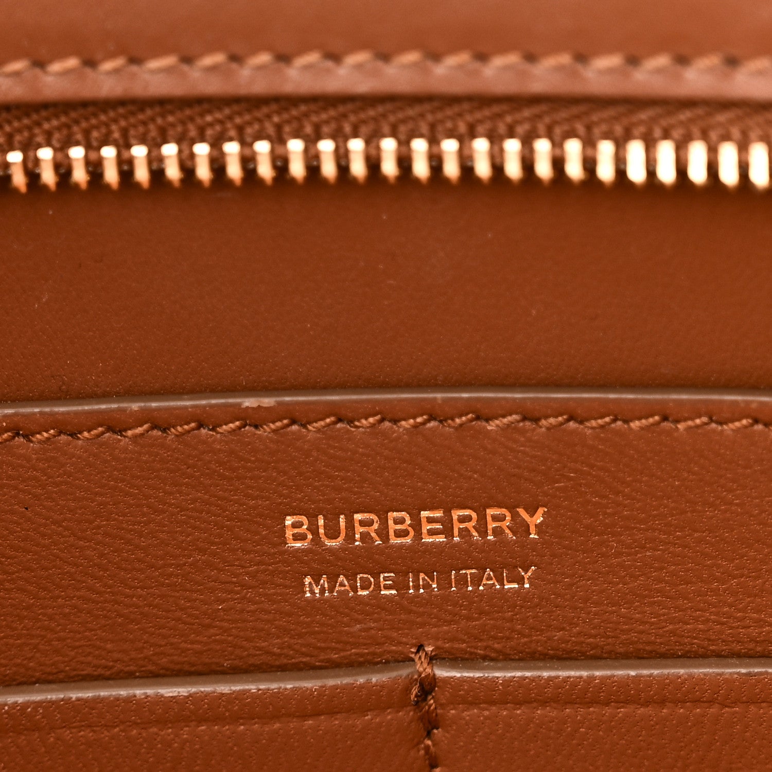 Burberry Smooth Calfskin TB Shoulder Bag Warm Tan 6 of 9