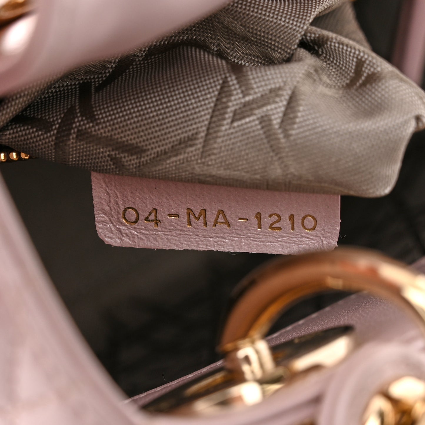 Lambskin Cannage Mini Lady Dior Rose Clair