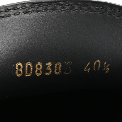 Fendi Vitello Abrasivato Fendigraphy 50mm Loafers 40.5 Black 8 of 9