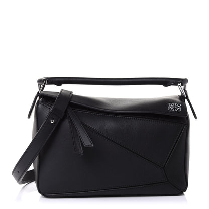 Loewe Calfskin Small Puzzle Bag Black 1 of 10