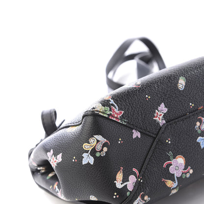 Louis Vuitton Soft Calfskin Lockme II Floral Chain Bag BB Black 7 of 11