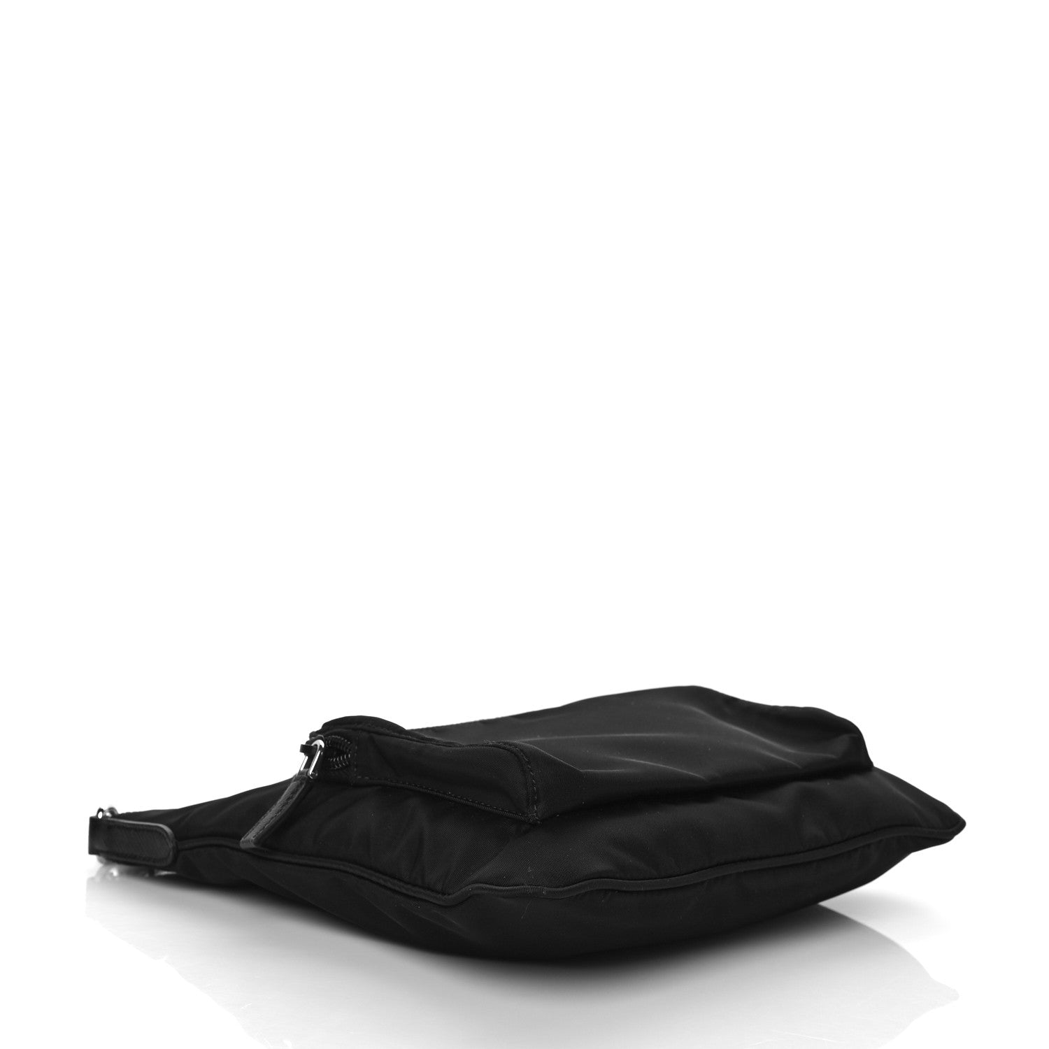 Prada Nylon Saffiano Flat Messenger Bag Black 4 of 10