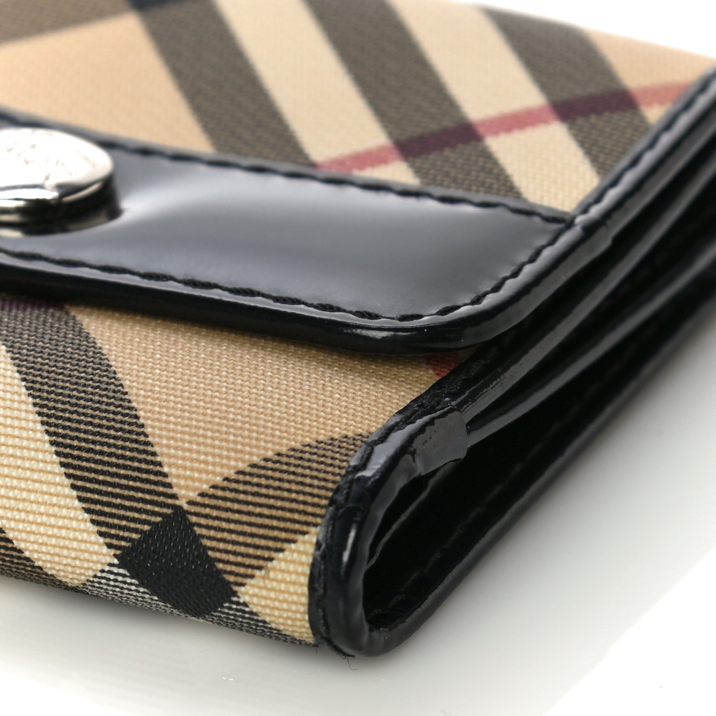 Nova Check Compact Wallet Black