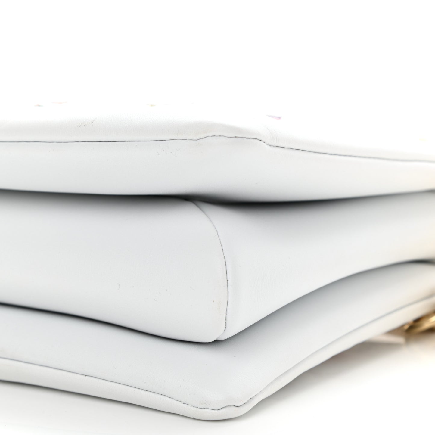 Lambskin Embossed Monogram LV Garden Coussin PM Cream