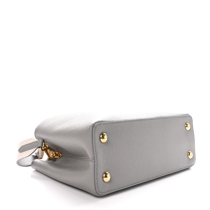 Louis Vuitton Taurillon Capucines MM Steeple Gray 4 of 10