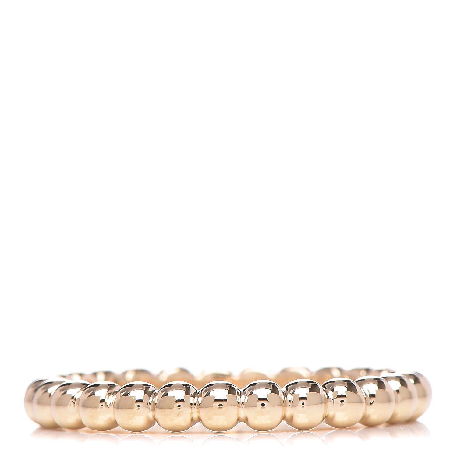 Van Cleef & Arpels 18K Yellow Gold Medium Perlee Ring 59 8.75 1 of 5