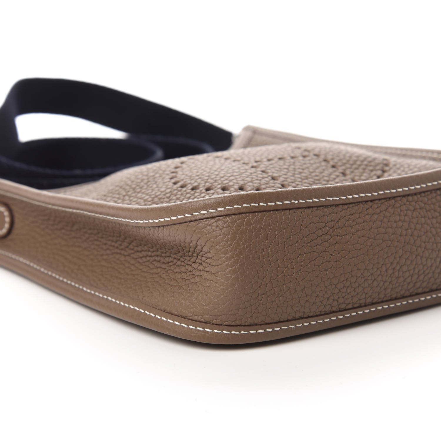 Hermes Taurillon Clemence Amazone Evelyne TPM Etoupe Bleu Indigo 6 of 9