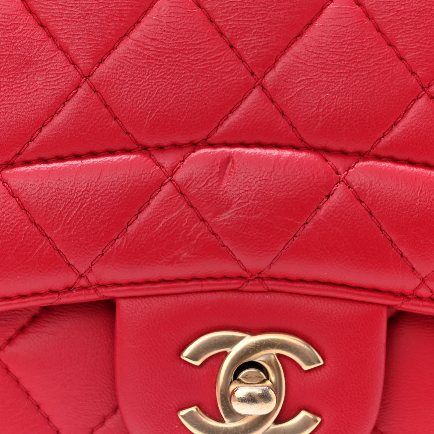 Chanel Lambskin Quilted Mini Mademoiselle Chic Flap Dark Pink 11 of 12