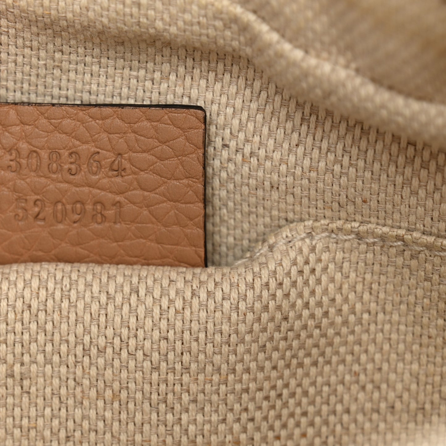 Pebbled Calfskin Small Soho Disco Bag Camelia