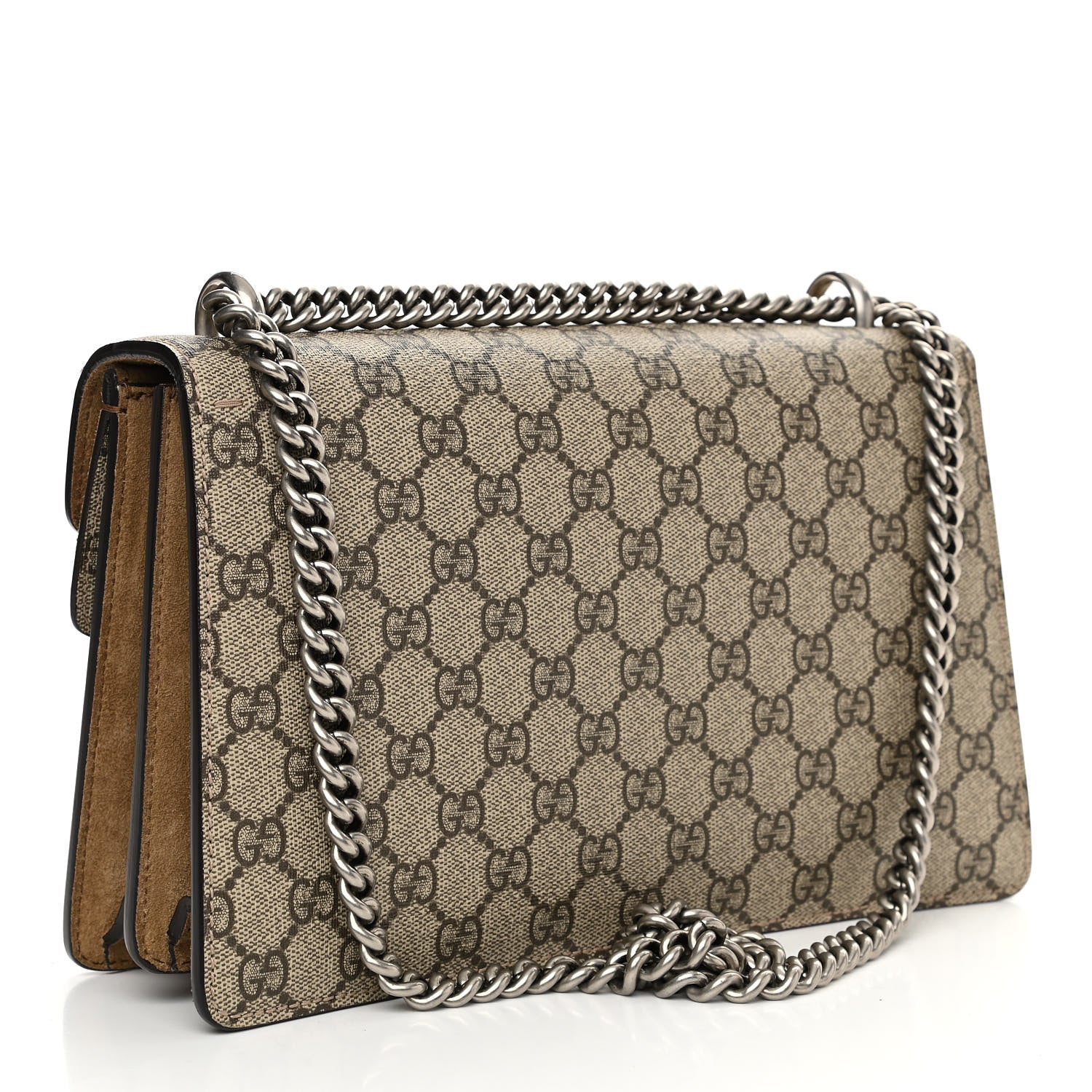 Gucci GG Supreme Monogram Small Dionysus Shoulder Bag Taupe 3 of 12