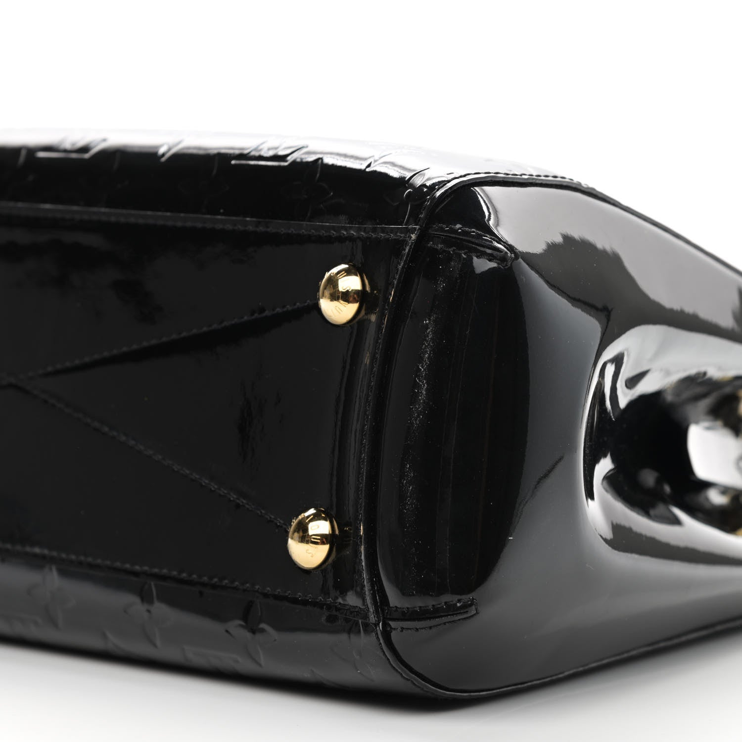 Louis Vuitton Vernis Montaigne MM Black 9 of 9