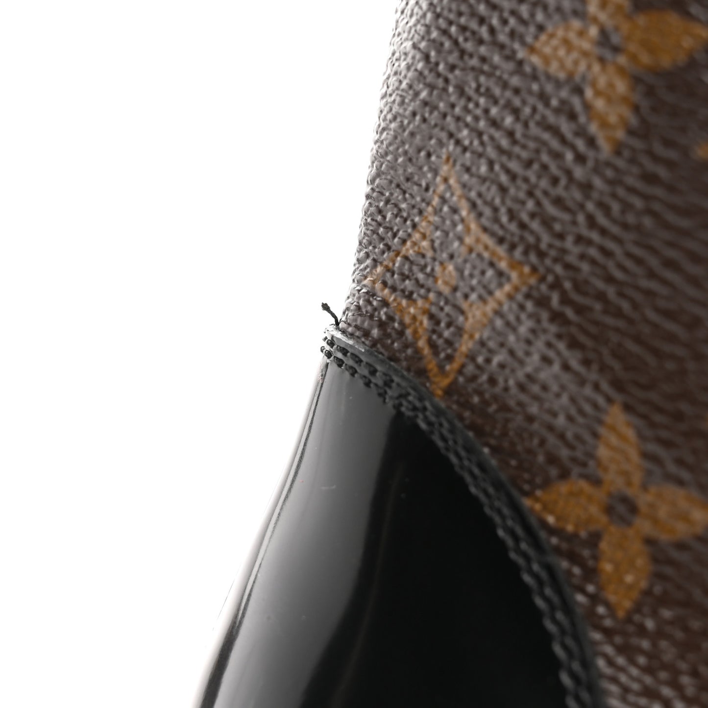 Patent Calfskin Monogram Star Trail Ankle Boots 36.5 Black