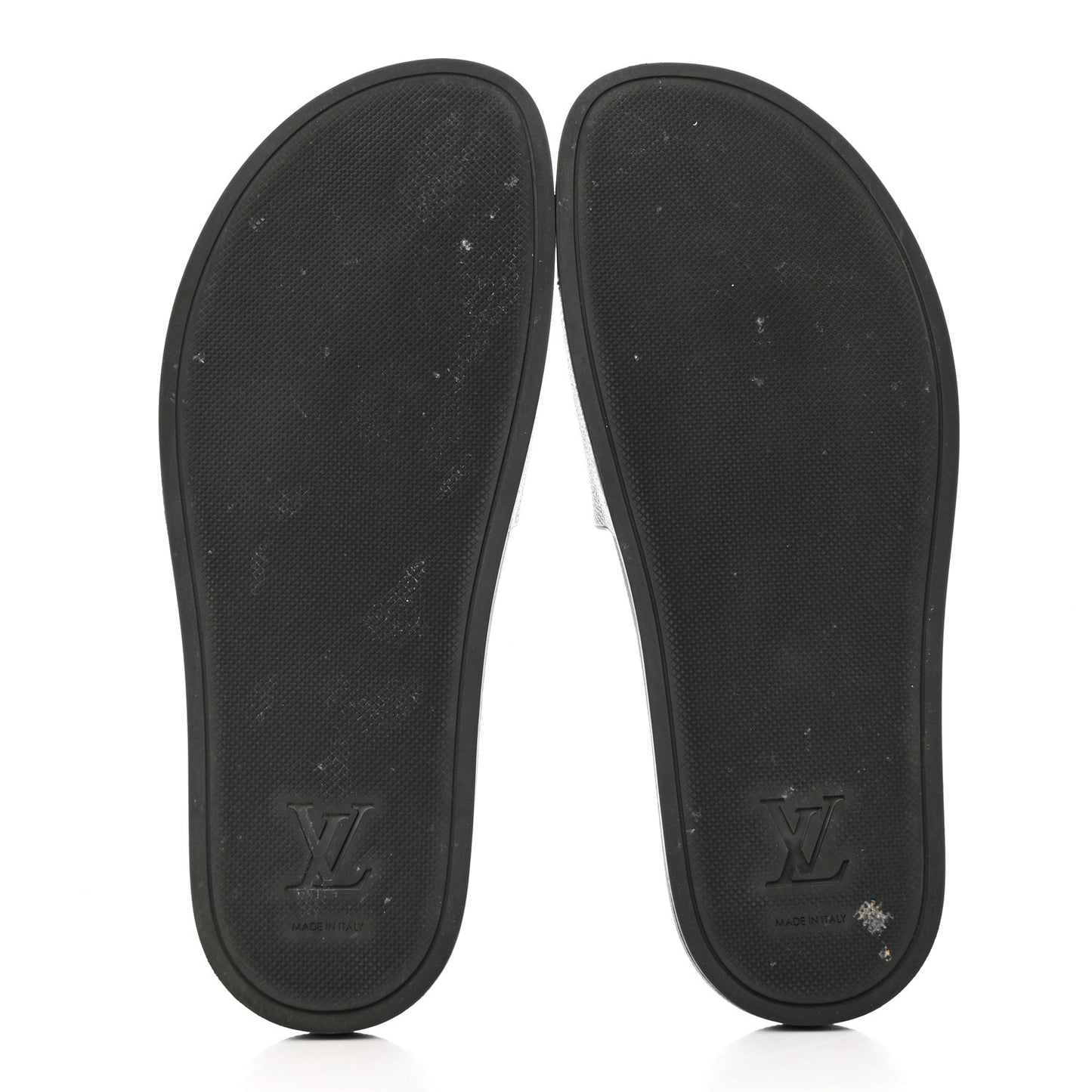 Rubber Monogram Eclipse Mens Waterfront Mules 8 Black