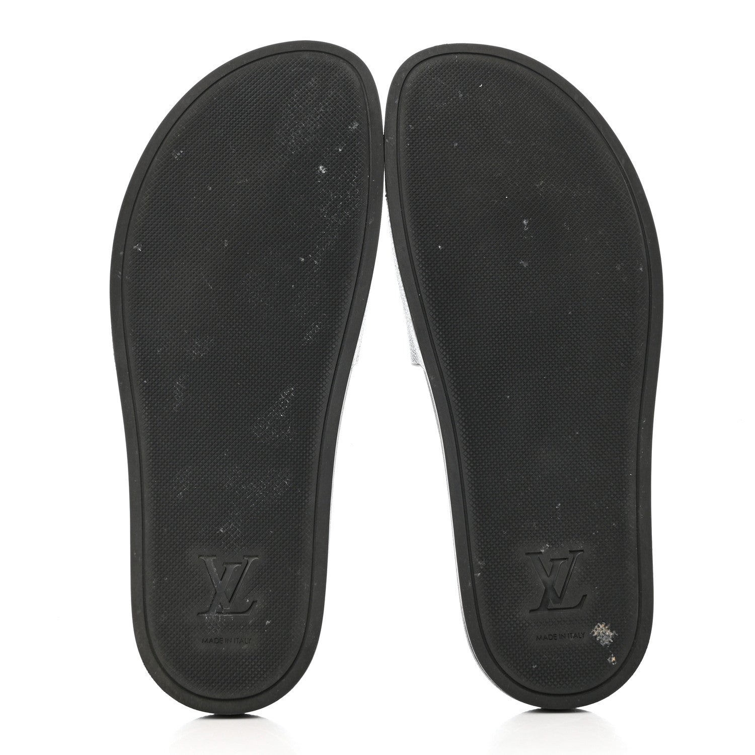 Louis Vuitton Rubber Monogram Eclipse Mens Waterfront Mules 8 Black 5 of 9