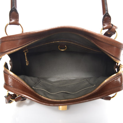 Marc Jacobs Lacquered Goatskin Quilting Class Satchel Cognac 5 of 9