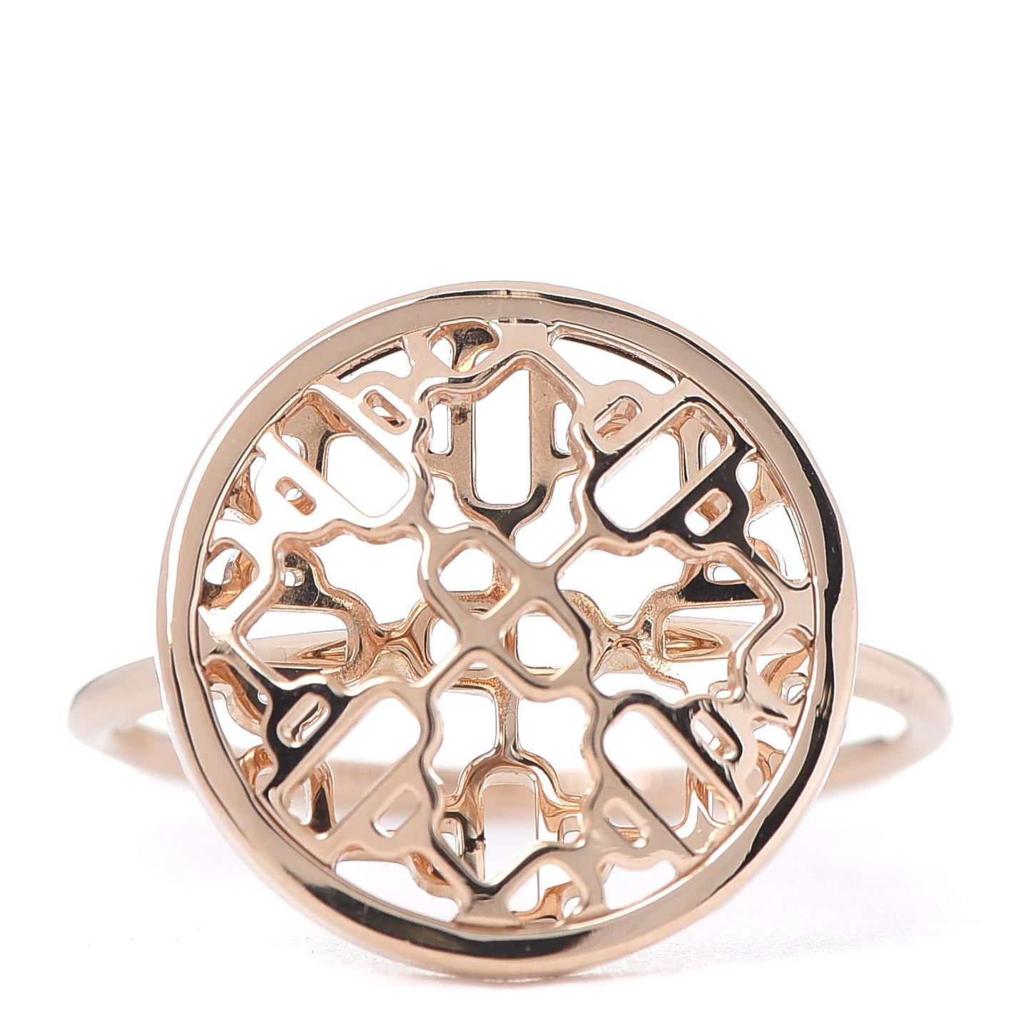18K Rose Gold Chaine D'Ancre Passerelle Ring 53 6.25