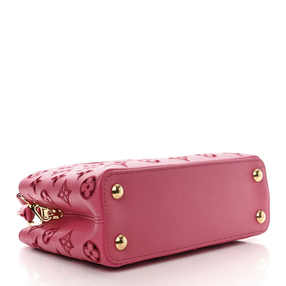 Louis Vuitton Calfskin LV Broderie Anglaise Capucines BB Pink 4 of 9