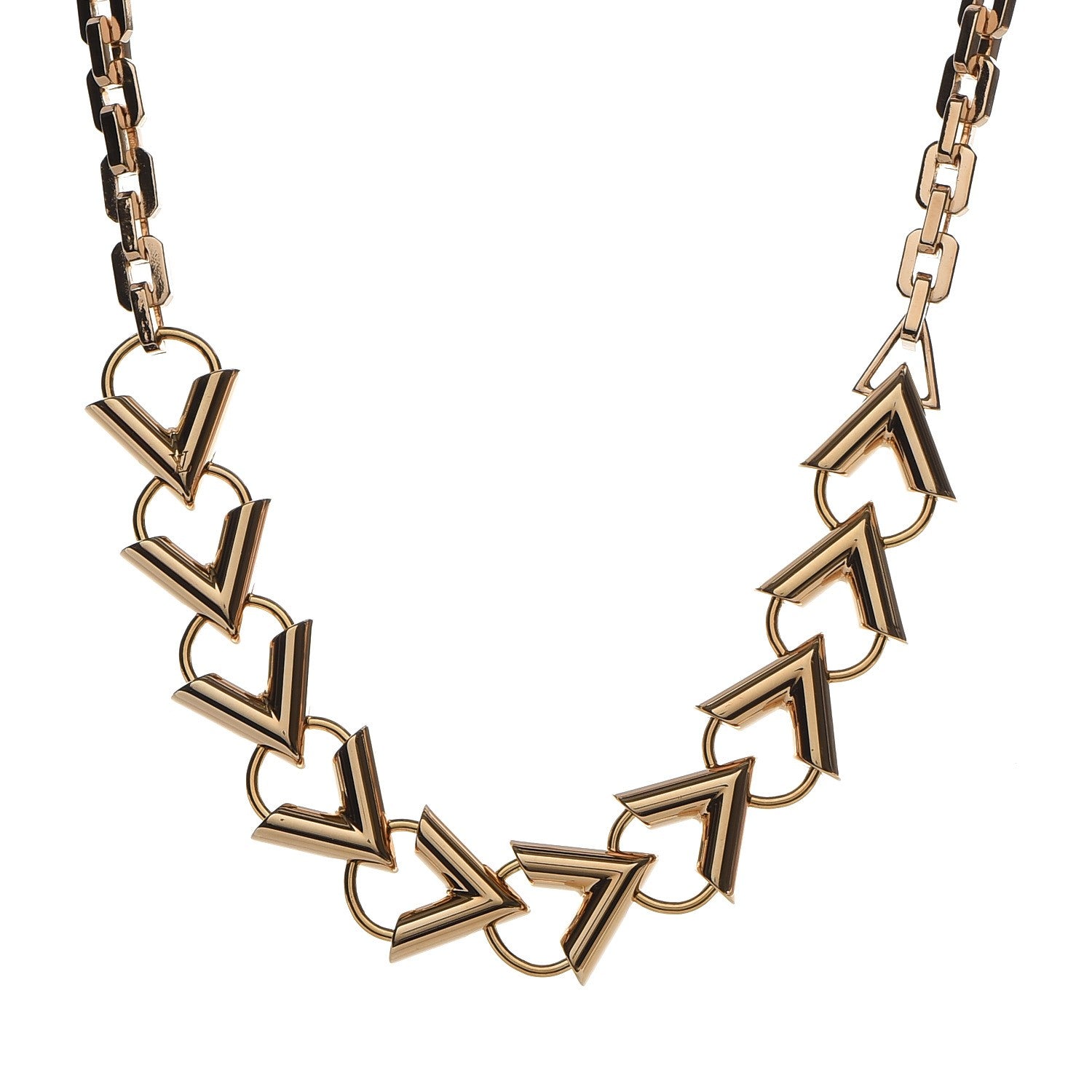 Louis Vuitton LVision Chain Necklace Gold 1 of 6