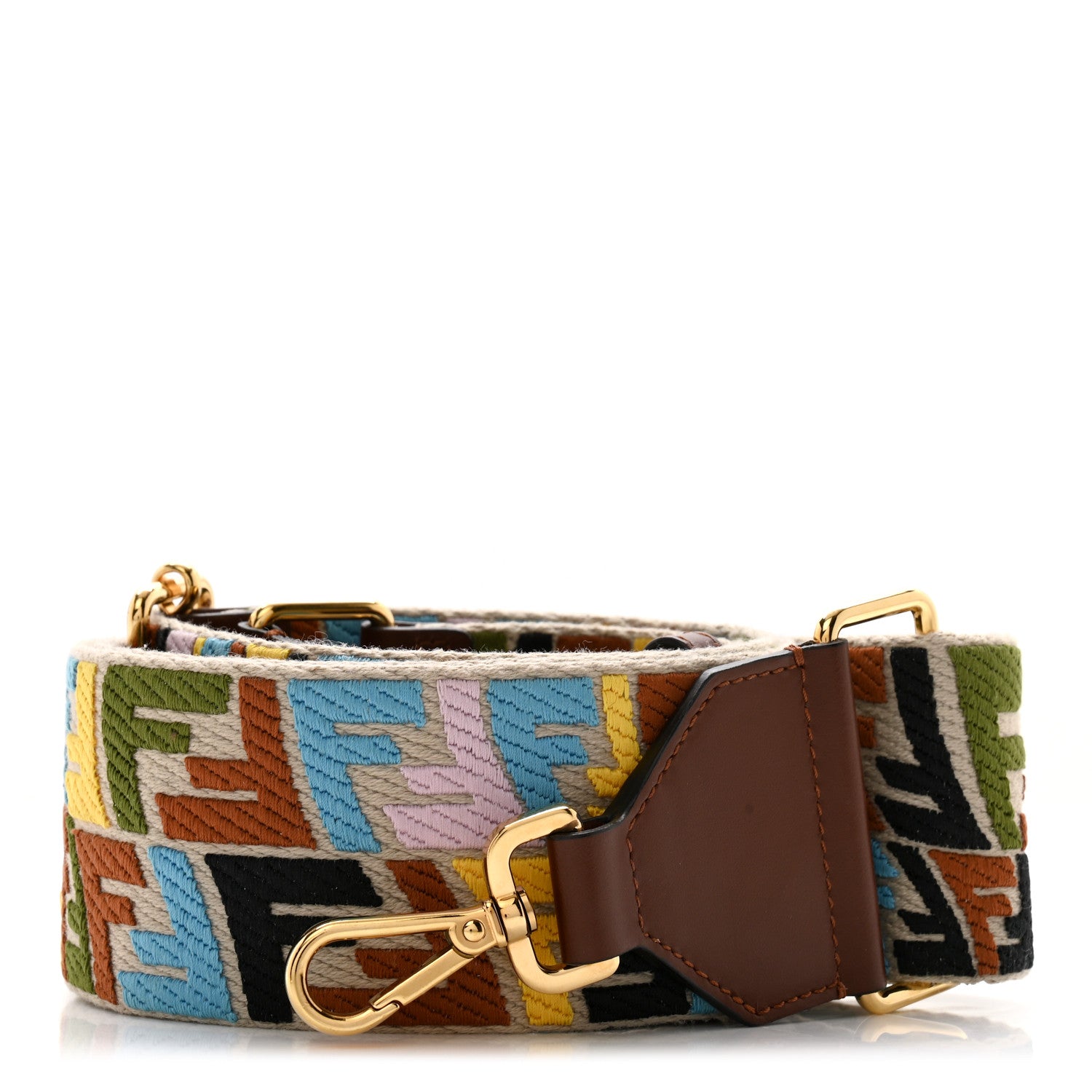 Fendi X SARA COLEMAN Canvas Vitello King FF Fish Eye Strap You Multicolor 1 of 5