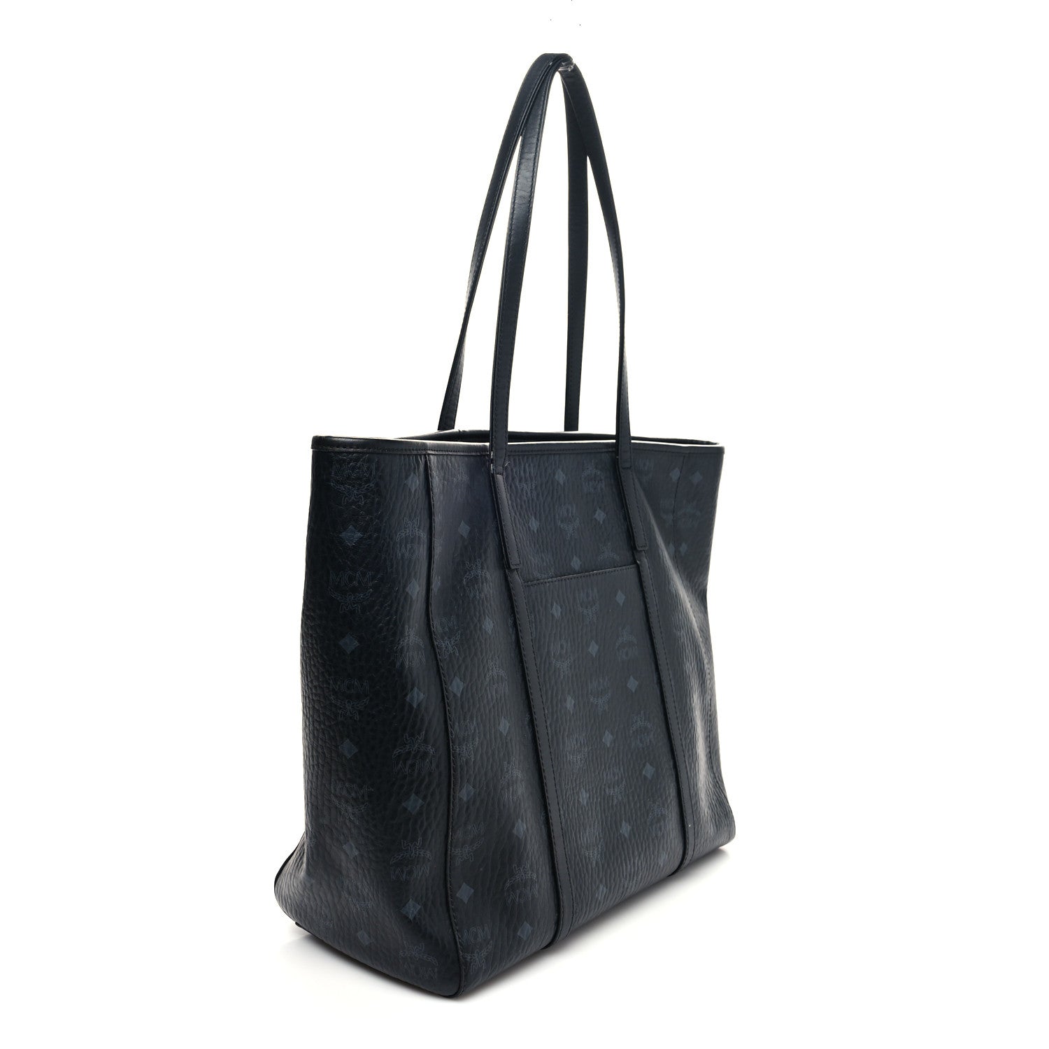 MCM Visetos Toni Shopper Tote Black 1262989 – FASHIONPHILE