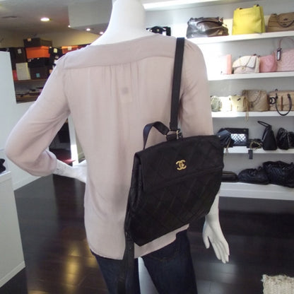 Chanel Caviar Quilted Backpack Black 2 of 11