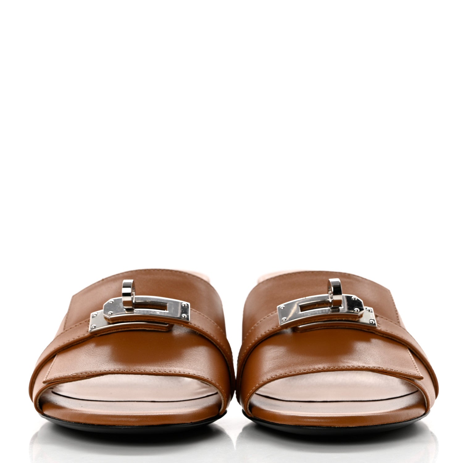 Hermes Calfskin Gigi 50 Sandals 35 Naturel 2 of 9