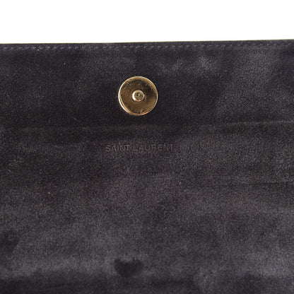 Saint Laurent Metallic Calfskin Monogram Cassandre Clutch Ciad 6 of 10