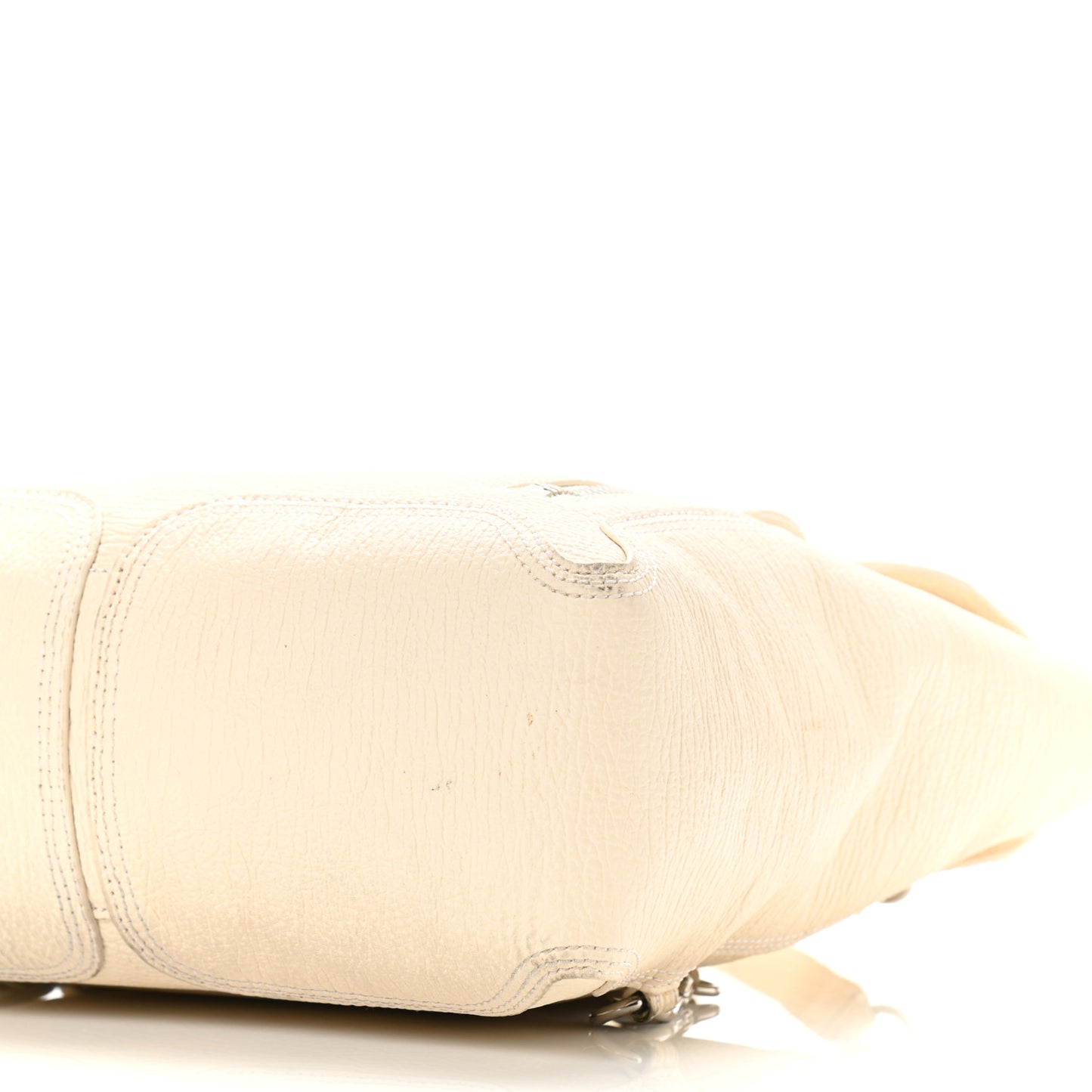 Textured Calfskin Pashli Backpack Milk