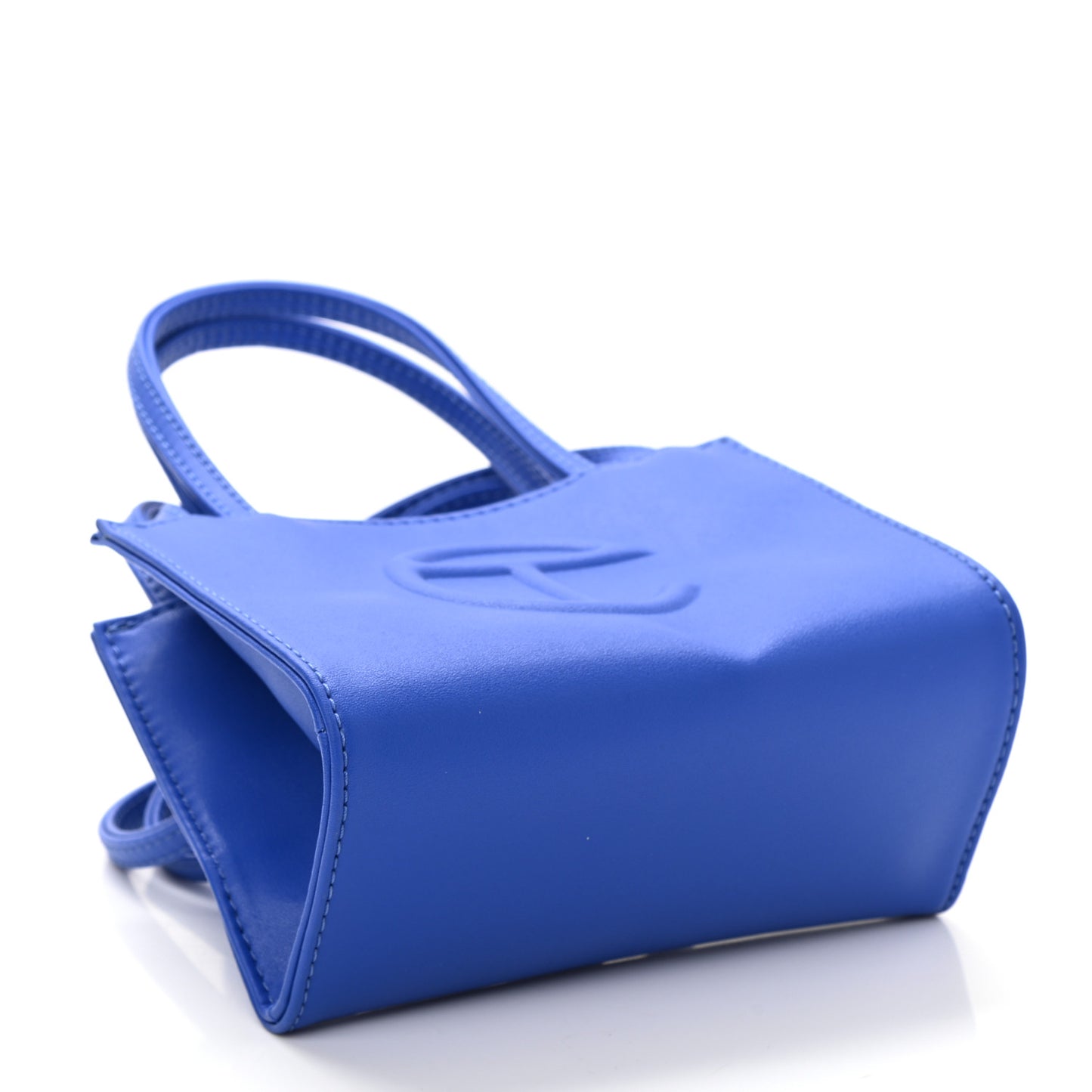 Vegan Leather Small Shopping Bag Painters Tape