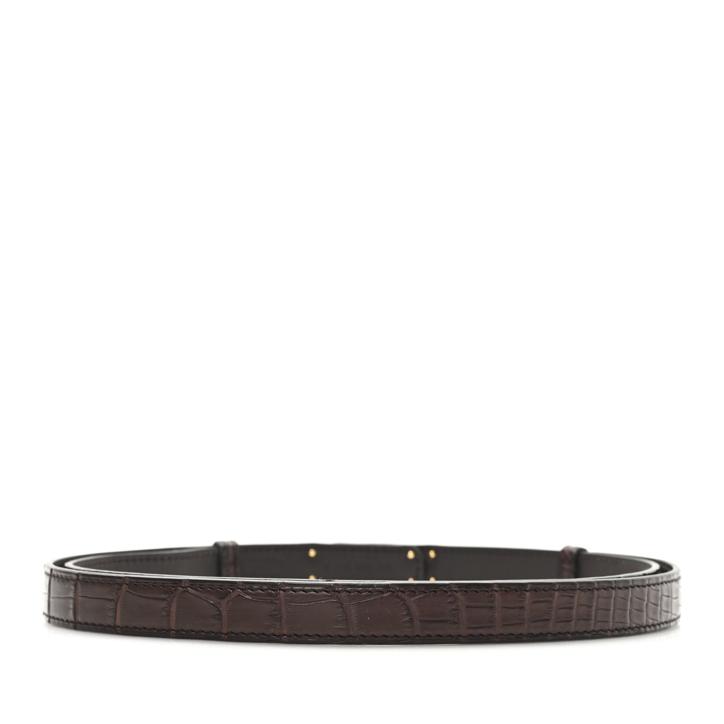 Matte Alligator Kelly Belt Havane