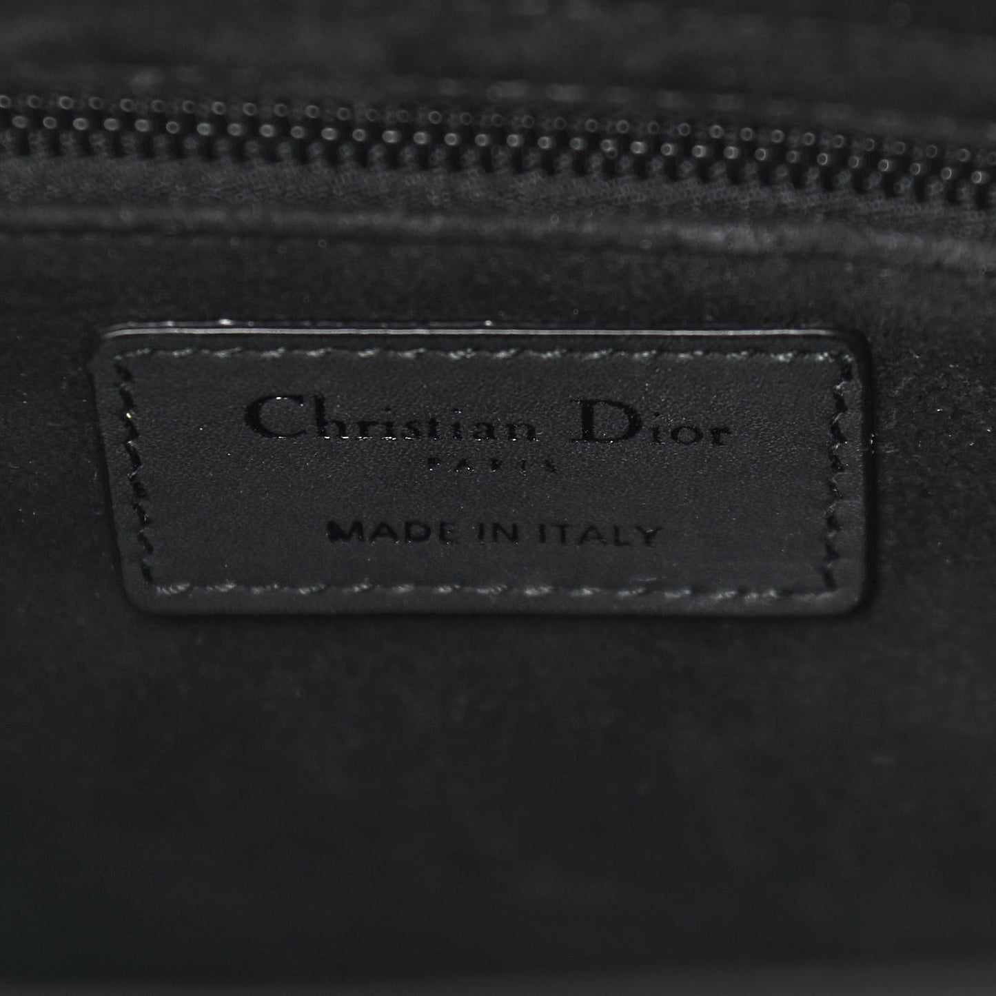 Ultra Matte Calfskin Cannage Medium Lady Dior Black