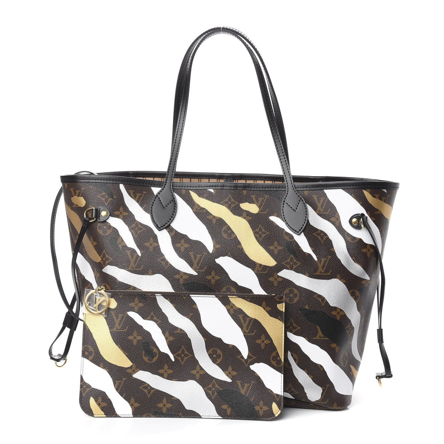 X LOL Monogram Neverfull MM Gold Silver