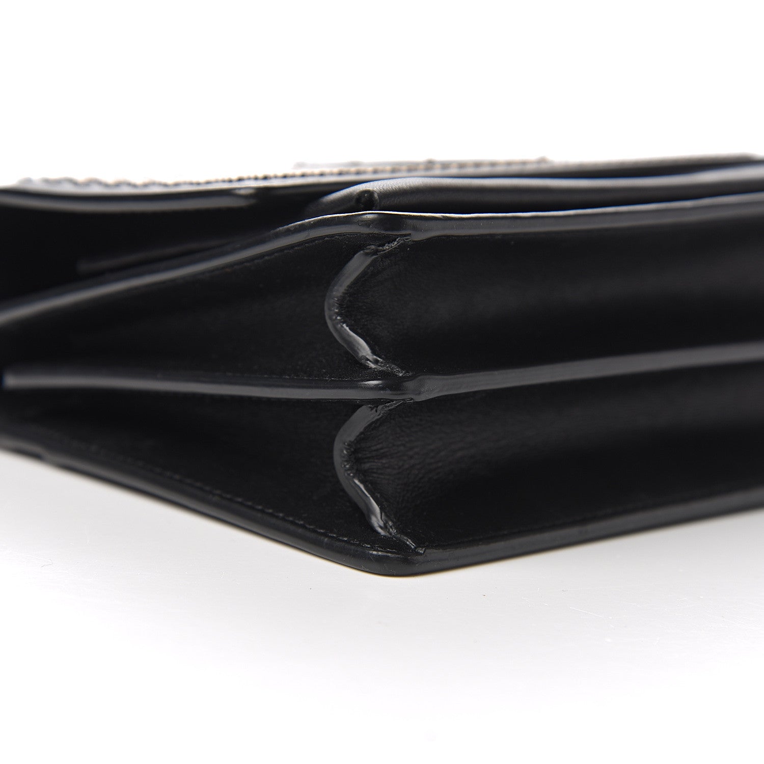 Saint Laurent Calfskin Studded Small Monogram Sunset Black 10 of 12
